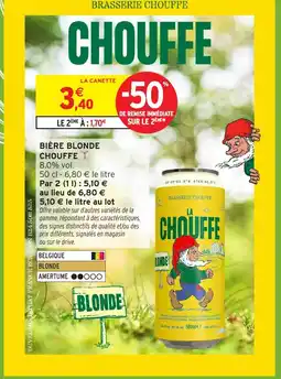 Intermarché CHOUFFE Bière blonde offre