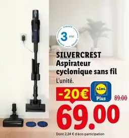 Lidl SILVERCREST Aspirateur cyclonique sans fil offre