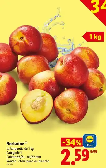 Lidl Nectarine offre