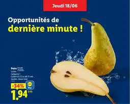 Lidl Poire offre