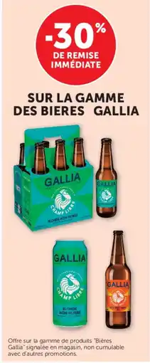 Hyper U Sur la gamme des bieres gallia offre