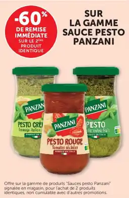 Hyper U Panzani sur la gamme sauce pesto offre