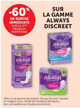 Hyper U Always Discreet offre