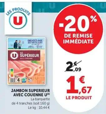 Jambon superieur avec couenne u