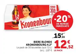 Hyper U Kronenbourg 4.2° Biere blonde offre