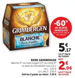 Hyper U Grimbergen Biere offre