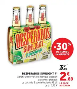 Hyper U Desperados Sunlight 4° offre
