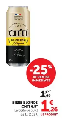 Hyper U Chti 6.8° Biere blonde offre