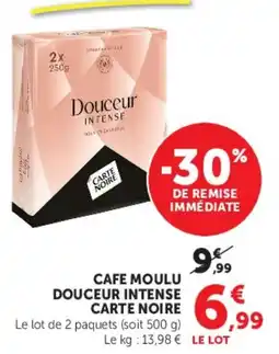 Hyper U Carte Noire Cafe moulu douceur intense offre