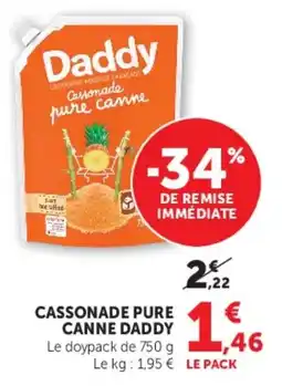 Hyper U Daddy cassonade pure canne offre