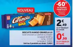 Hyper U Lu Biscuits kango granola offre