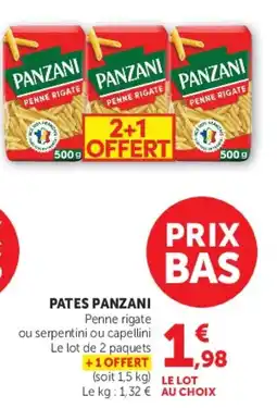 Hyper U Panzani Pates offre