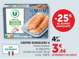 Hyper U Crepes surgelees u offre
