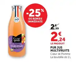 Hyper U Coeur De Pomme Pur jus multifruits offre