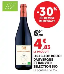 Hyper U Lirac aop rouge dauvergne et ranvier selection bio offre