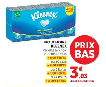 Hyper U Kleenex Mouchoirs offre