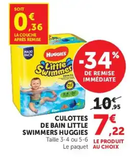 Hyper U Huggies Culottes de bain little swimmers offre