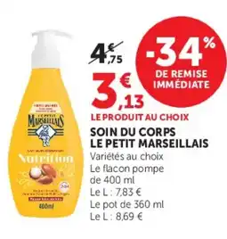 Hyper U Le Petit Marseillais Soin du corps offre