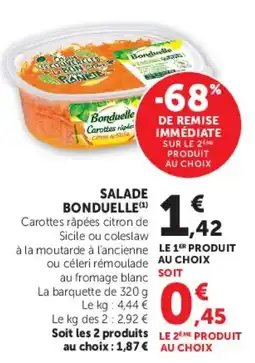 Hyper U Bonduelle Salade offre