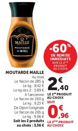 Hyper U Maille Moutarde offre