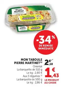 Hyper U Pierre Martinet Mon taboule offre