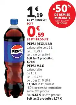 Hyper U Pepsi Regular offre