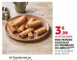 Hyper U Mini fripons chocolat ou framboise ou abricot offre