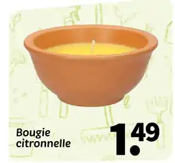 Wibra Bougie citronnelle offre