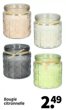 Wibra Bougie citronnelle offre