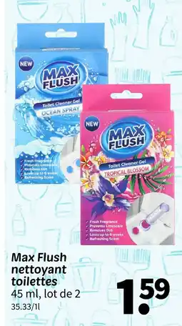 Wibra Max flush nettoyant toilettes offre