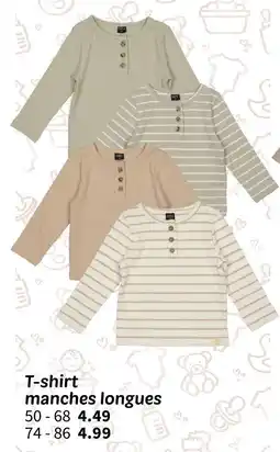 Wibra Wibra t-shirt manches longues offre