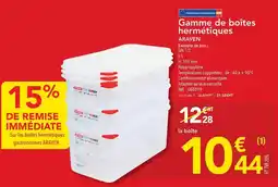 METRO Araven - gamme de boîtes hermétiques offre