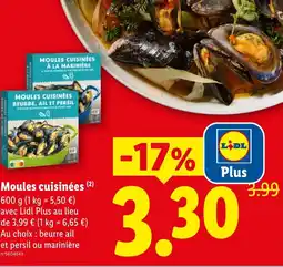 Lidl Moules cuisinées offre