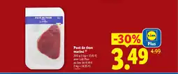 Lidl Pavé de thon mariné offre