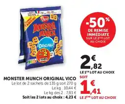 Super U Monster munch original vico offre