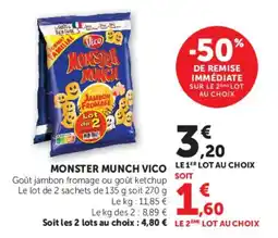 Super U Monster munch vico offre