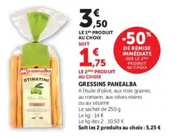 Super U Gressins panealba offre
