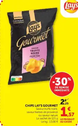 Super U Chips lay's gourmet offre
