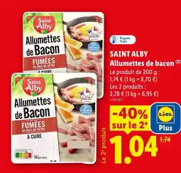 Lidl SAINT ALBY Allumettes de bacon offre