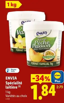 Lidl ENVIA Spécialité laitière offre