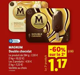 Lidl MAGNUM Double chocolat offre
