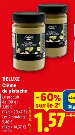 Lidl DELUXE Crème de pistache offre