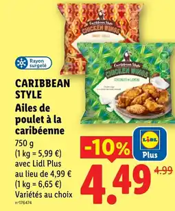 Lidl CARIBBEAN STYLE Ailes de poulet à la caribéenne offre