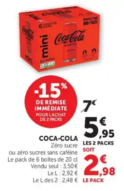 Super U Coca-cola offre