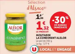 Super U Moutarde la condiment alelor offre