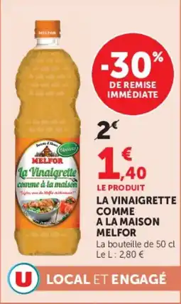 Super U La vinaigrette comme a la maison melfor offre