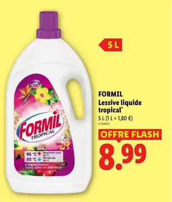 Lidl FORMIL Lessive liquide tropical offre