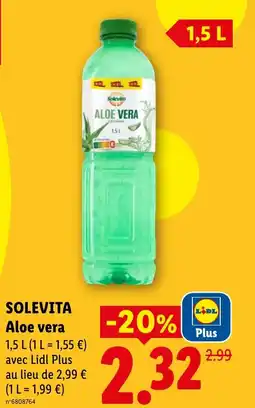 Lidl SOLEVITA Aloe vera offre
