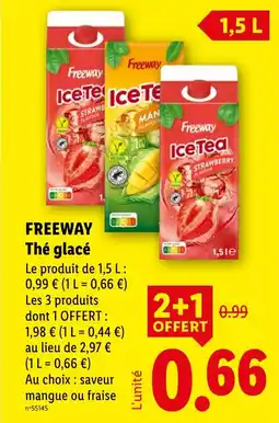 Lidl FREEWAY Thé glacé offre