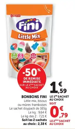 Super U Bonbons fini offre